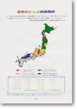 日本のりんご栽培面積